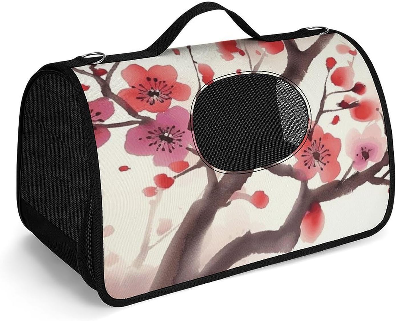Pet Handbags, Spring Plum Printed Pet Handbags,folding Pet Bags,new Pet Handbags,universal Pet Handbags, 45X26X23.5cm
