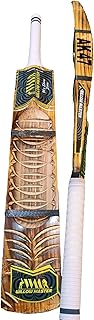 Willow Master AK47 Malhar Hard Tennis Cricket Bat Kashmir Willow Lightweight Bat (1 kg) for Tennis Ball Cricket Full Size Power Scoop Design Ideal for 15+ Years Practice & Street Cricket