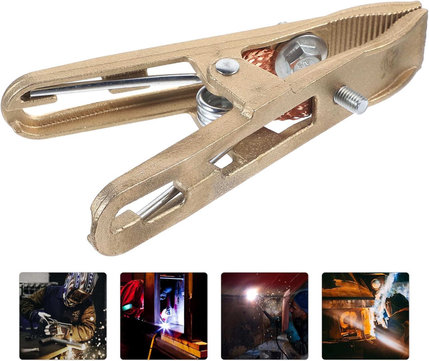 Generic 500a Pure Copper Welding Ground Clamp Heavy Duty Clamp for Electric Grounding and Welder Parts