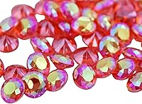 Vista 17 de Allstarco 4 piezas de 2.362 in extra grandes de diamante acrílico con revestimiento AB para decoración de mesa de boda, rellenos de jarrón envueltos