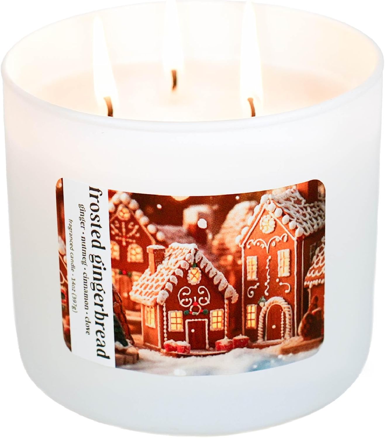 Colonial Candle Frosted Gingerbread Scented Candle, Holiday Scented Candle - Made in The USA - Image 3