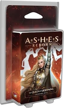 Plaid Hat Games Ashes Reborn The Queen of Lightning Expansion Deck, Strategy Card Game, for 1 to 2 Players and Ages 14+