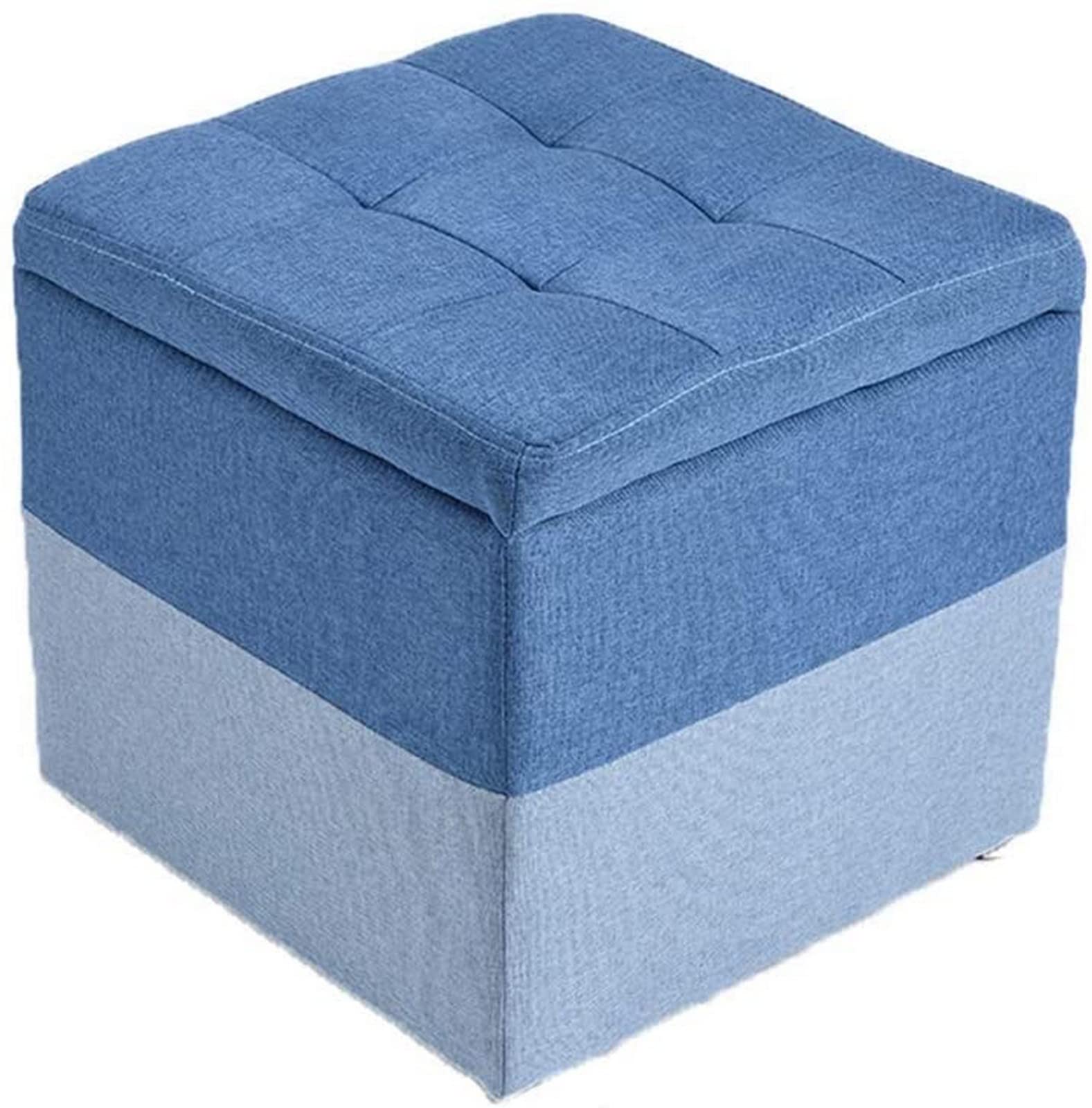 Tabouret de Pied Multifonctions avec Boîtes de Rangement Ottoman Gain de Place
