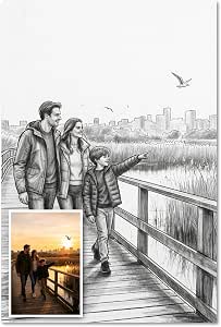 Custom Realistic Drawing Poster from Your Photo
