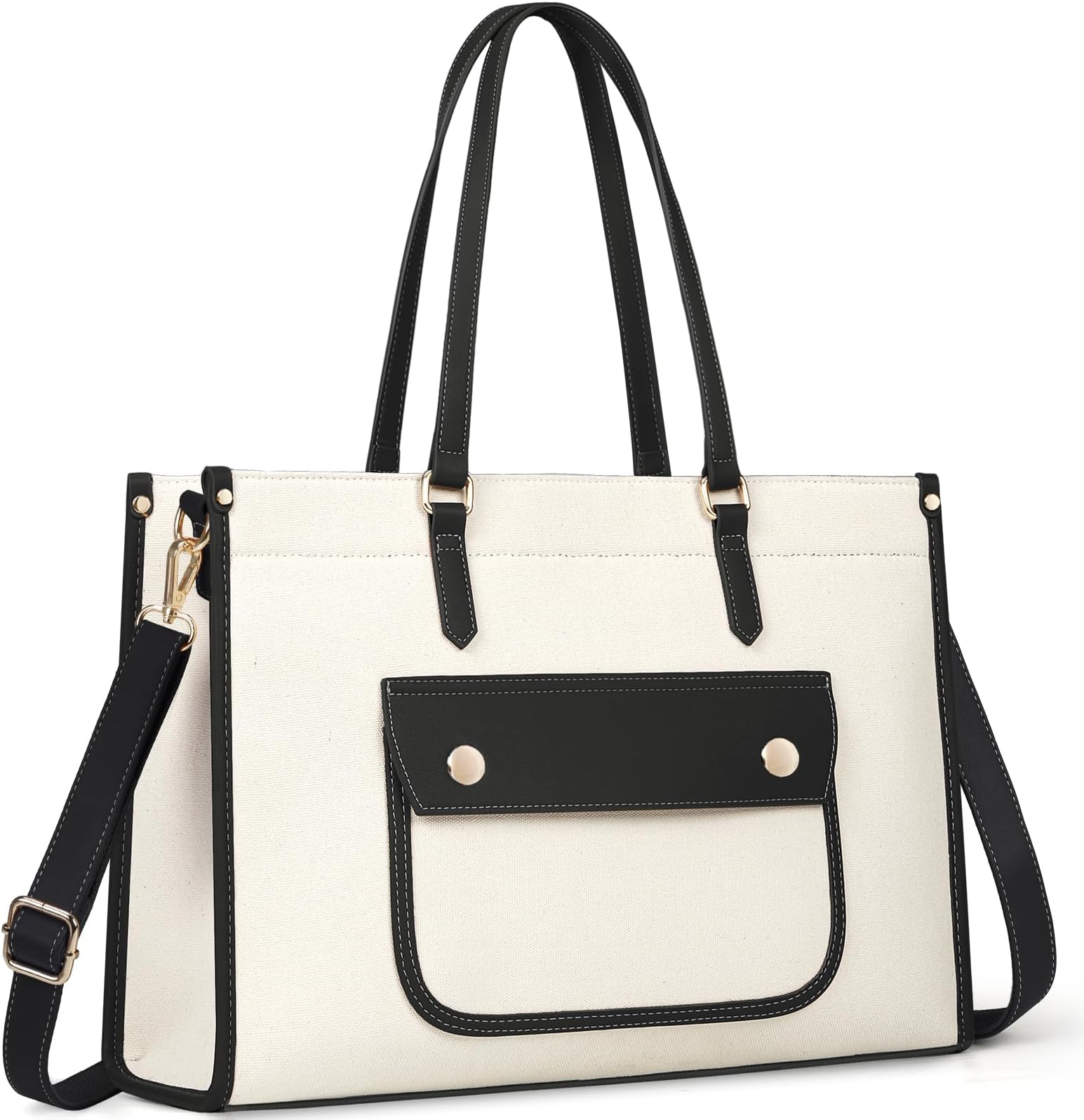 RAVUO Laptop Tote Bag voor Vrouwen, Waterbestendig 15.6 Inch Computer
