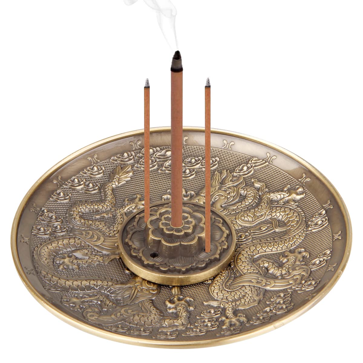 Buy Brass Incense Stick Holder Antique Copper Chinese Dragon 5 Incense