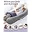 Meiz Pregnancy Pillow, U Shaped Pregnancy Body Pillow with Zipper Removable Cover (Gray- Velvet)