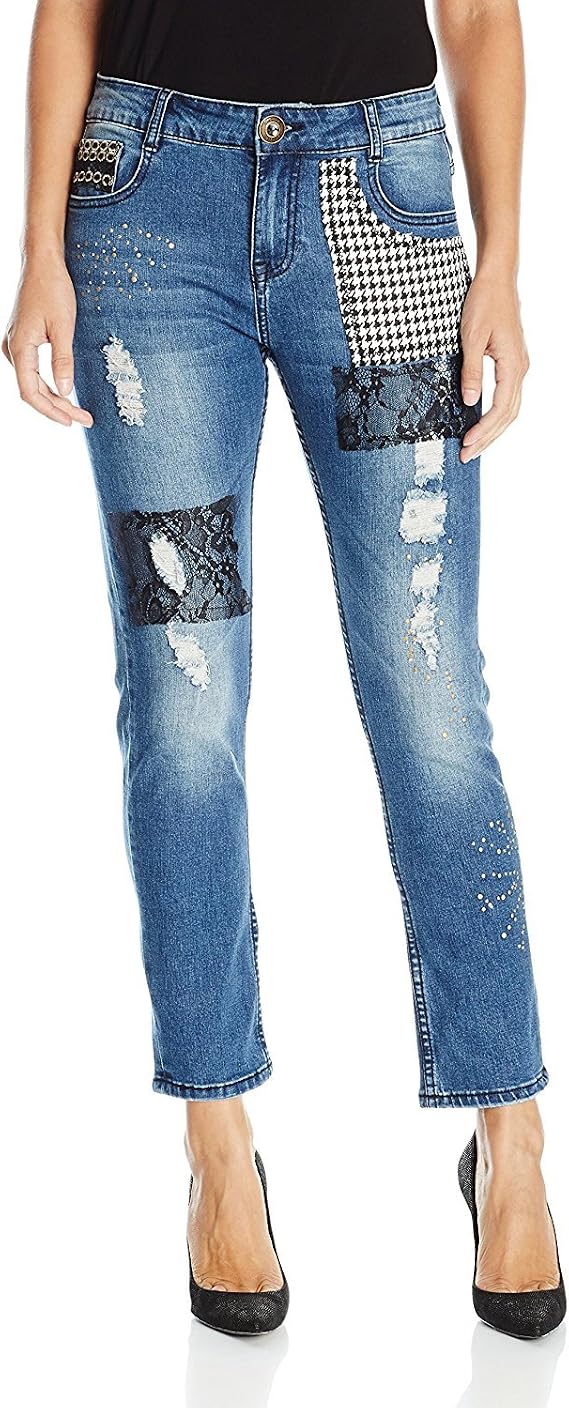 Desigual 67d26b3, Jeans Donna, Blu (Denim Medium Wash), W24 (Taglia  Produttore: 24) : Amazon.it: Abbigliamento