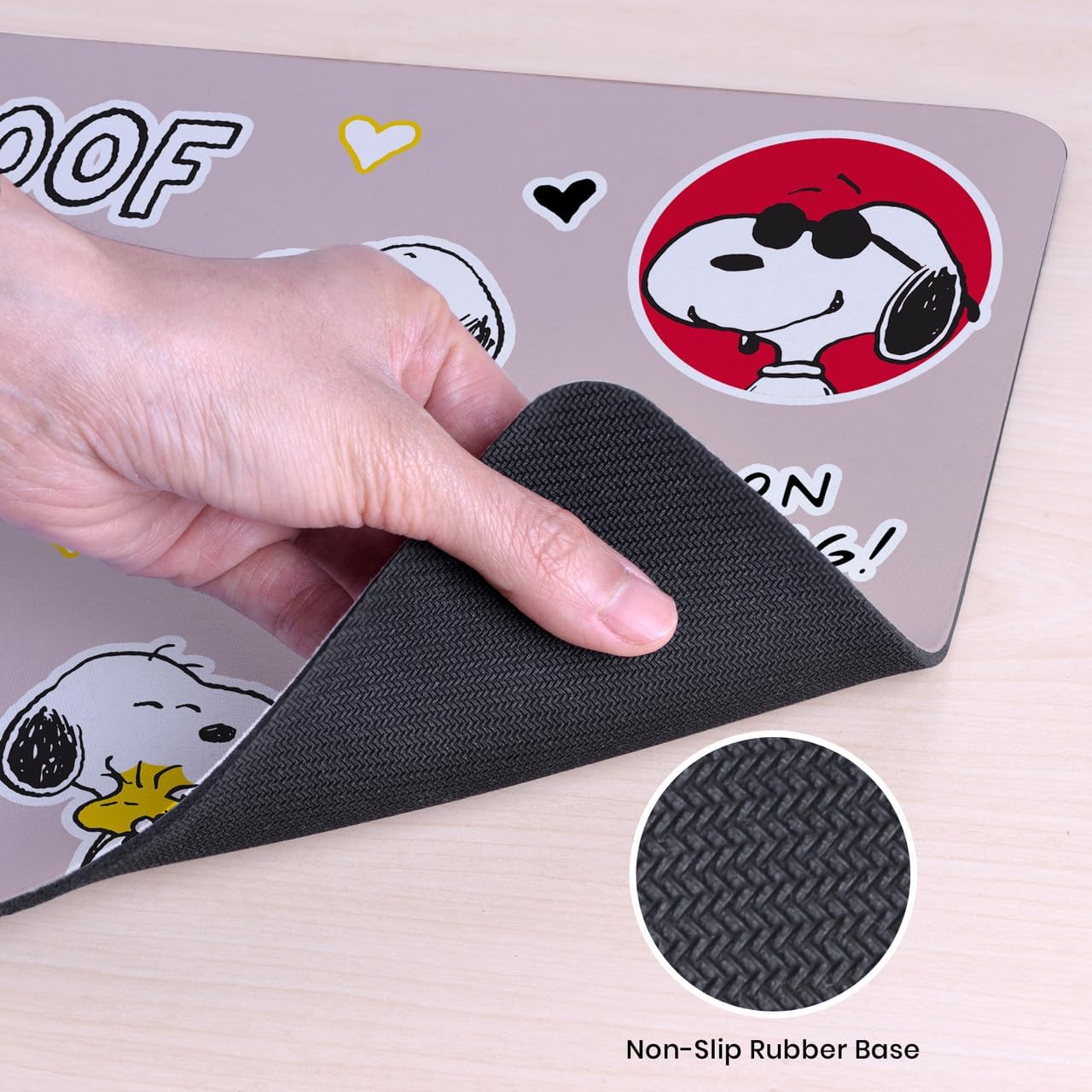 Head Case Designs Officially Licensed Peanuts Snoopy Pattern Graphics 23.62 x 11.81 x 0.12 inches (600 x 300 mm) - L Gaming Office Desk PC Keyboard Mouse Mat Pad