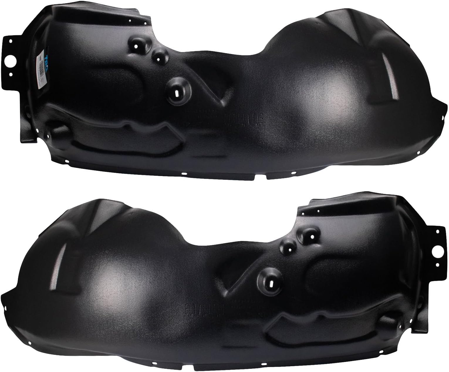 TRQ Front Driver and Passenger Side Inner Fender Liner Set Compatible with 2011-2016 Ford F-250 Super Duty 2011-2016 F-350 Super Duty