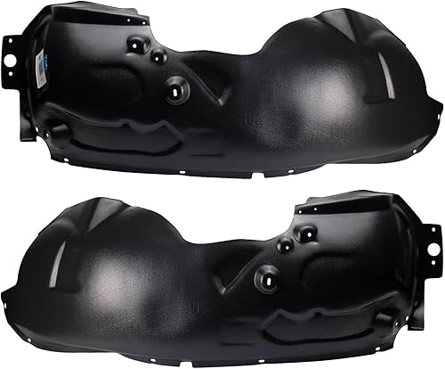 TRQ Juego de forros de guardabarros interior delantero compatible con Ford F-250 Super Duty F-350 Super Duty 2011-2016 FO1248156 FO1249156