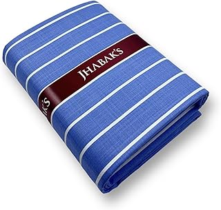 jhabak's Unstitched Striped Premium Shirt Fabric for Men - Cotton Blend Material-picture-27