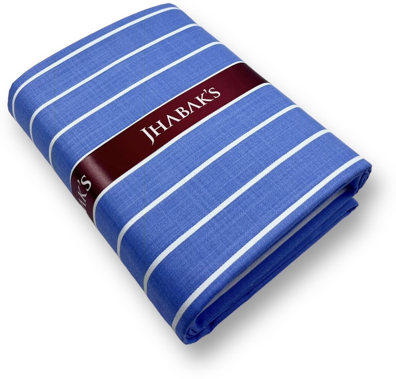 Unstitched Striped Premium Shirt Fabric for Men - Cotton Blend Material