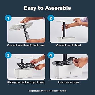 AeroGarden Harvest 2.0, Indoor Garden Hydroponic System with LED Grow Light, Holds up to 6 AeroGarden Pods, Cream