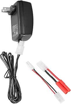 Delta Peak Detection RC Battery Charger for 3.6V-10.8V NiMH / NiCd Battery Packs Hobies Airsoft Batteries، FIT for Redcat Racing Hexfly، Compact with Standard / Mini Tamiya، HXT 4.0mm Banana Plug   