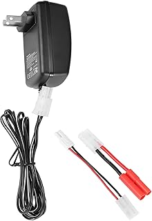 Delta Peak Detection RC Battery Charger for 3.6V-10.8V NiMH/NiCd Battery Packs Hobbies Airsoft Batteries, FIT for Redcat Racing Hexfly, Compact with Standard/Mini Tamiya, HXT 4.0mm Banana Plug