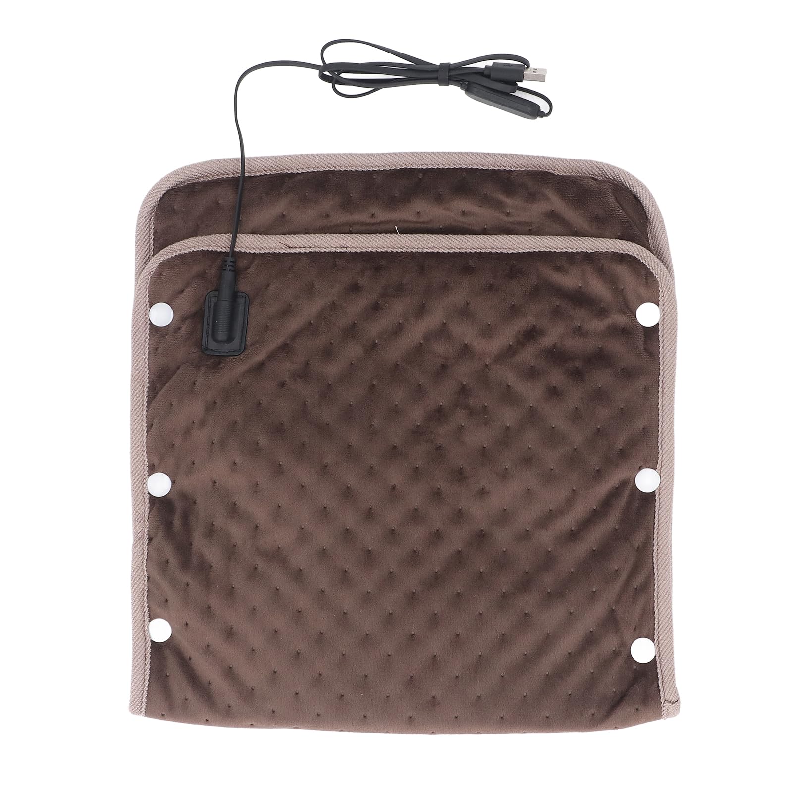 Asixxsix 2 in 1 Heating Pad and Foot Warmer, USB Heated Blanket Throw, Electric Heating Blanket with 3 Adjustable Temperature Settings for Home, Outdoor and Office Use, Portable and