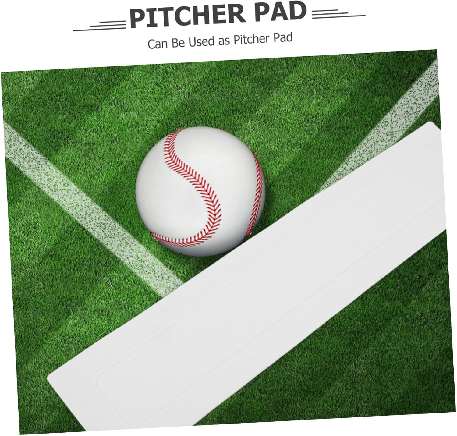 KOMBIUDA Baseball Pitcher Training Plate Durable Inground Home Plate Marker Mat for Pitching Practice Flexible Use Various Baseball Settings Unique Design for Enhanced Field Experience
