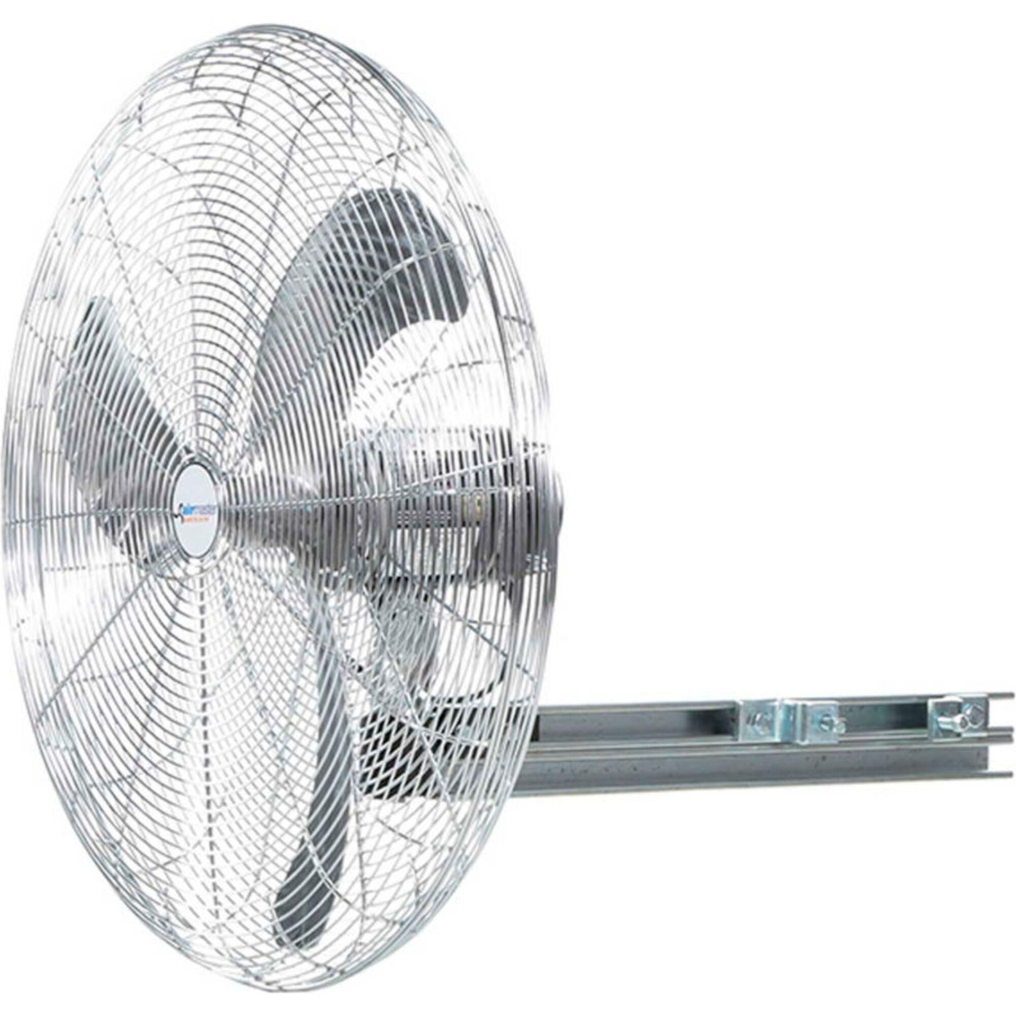Fan 24" I-Beam Mount Fan 1 HP 7700 CFM by Airmaster – 32.25"L x 26.94"W x 26.94"H, Aluminum, Gray/Black, Model 20790K