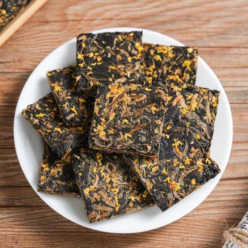 Té Negro Yunnan Dianhong | Té Negro Con Osmanthus | Aroma Floral, Láminas Finas | Envase Individual | Té Portátil (500G / 17,64 oz)