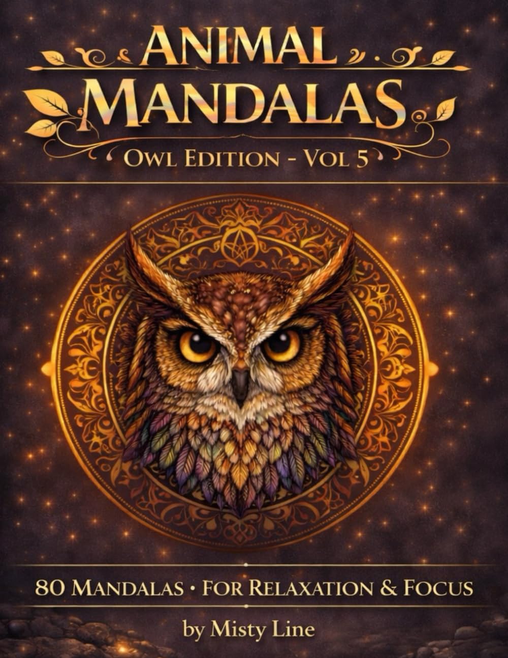 Animal Mandalas – Owls Edition, Volume 5: 80 Abstract Owl-Inspired Mandalas for Calm, Balance & Relaxation