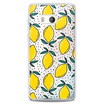 TPU Case Replacement for HTC Desire U20 5G 19 Plus U19e U11 Life 12S Ultra x10 Adorable Kids Soft Colorful Flexible Silicone Slim fit Clear Pattern Design Yellow Cute Print Girls Women Lemons