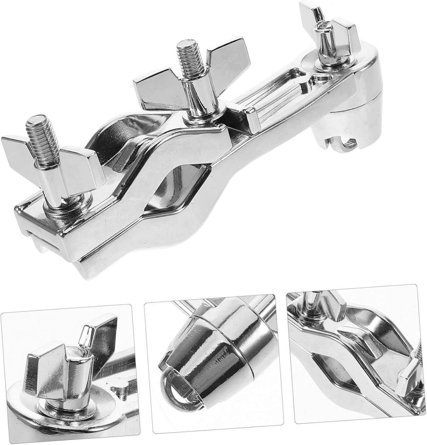 Cowbell Clip Mounting Clamp for Drum Kit Sturdy Drum Accessory with Multi Clamp Versatility Enhance Your Percussion Setup with Reliable Cowbell Holder