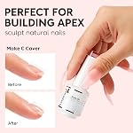 Nicedeco 8 in 1 Builder Nail Gel for Nails, 6 Colors Hema-free,Cruetly-free,Vegan, Gel Builder Set Translucent White Nude Pink Jelly Color Gel Builder for Holiday Nails Gel Polish Nail Art Design Nail for Women-Kit Set 7