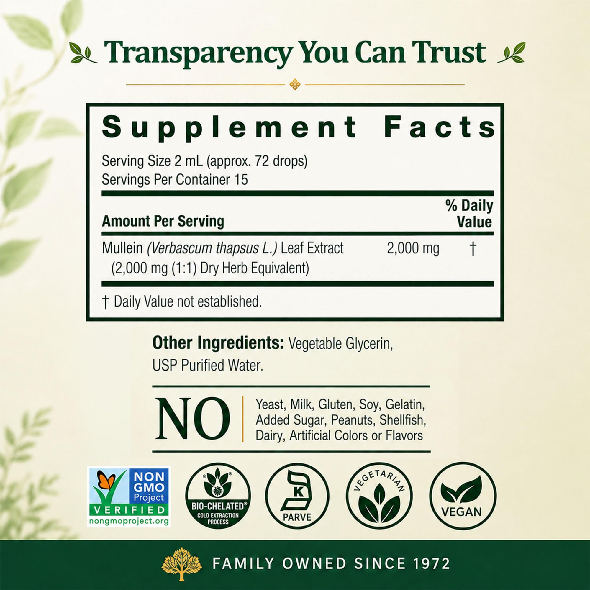 Nature's Answer Mullein Leaf Herbal Supplement - 1oz, Non-GMO, Gluten-Free — Amazon image 5