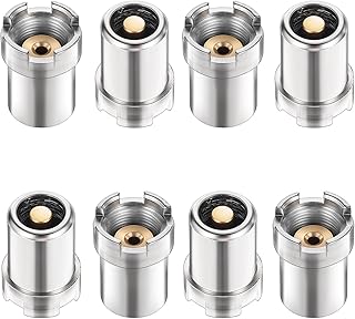 8PCS 510 Thread Magnetic Adapter, Soldering Threaded Metal Screw Converter Accessories Universal for Connecting Soldering Irons for Circuit Board Repair (8)