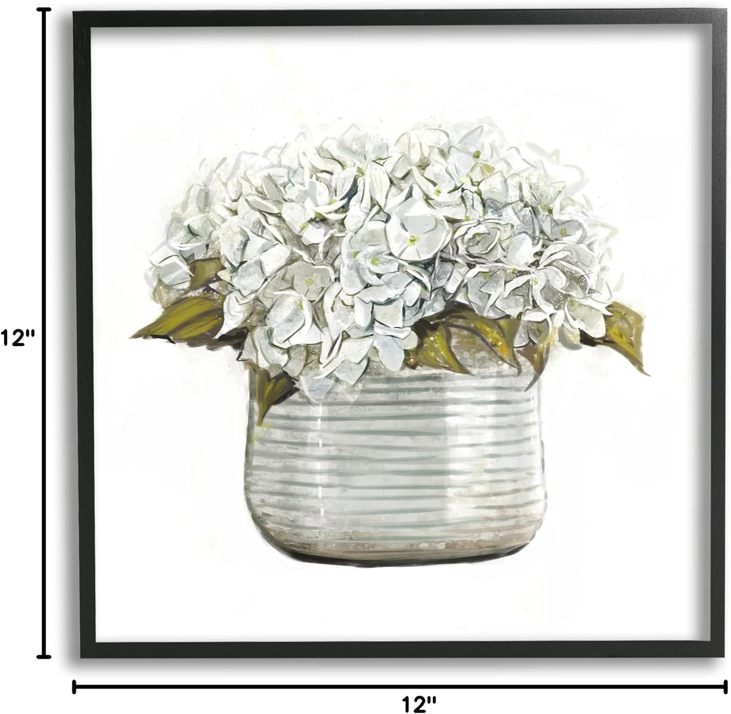 Stupell Industries Country Floral Planter Blooms Framed Giclee Art, Design by Ziwei Li