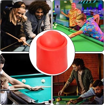 Billiards Pool Cue Bottom Protectors Pool Cue Bottom Rubber Cover Plug | Shockproof Table Game Stick Bumper Pad for Professionals Men Women Beginners