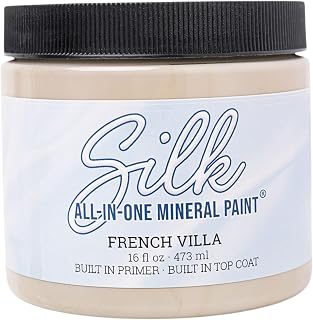 Dixie Belle Silk All-in-One Mineral Paint | French Villa (16oz) | Soft Warm Greige All-in-One Water Based Primer + Topcoat | Durable Furniture Paint | Low Reflective Finish