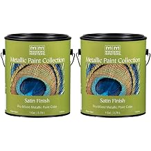 Modern Masters 2-Pack of 1 gal ME206 Champagne Metallic Paint Collection, Satin Water-Based Decorative Metallic Paint