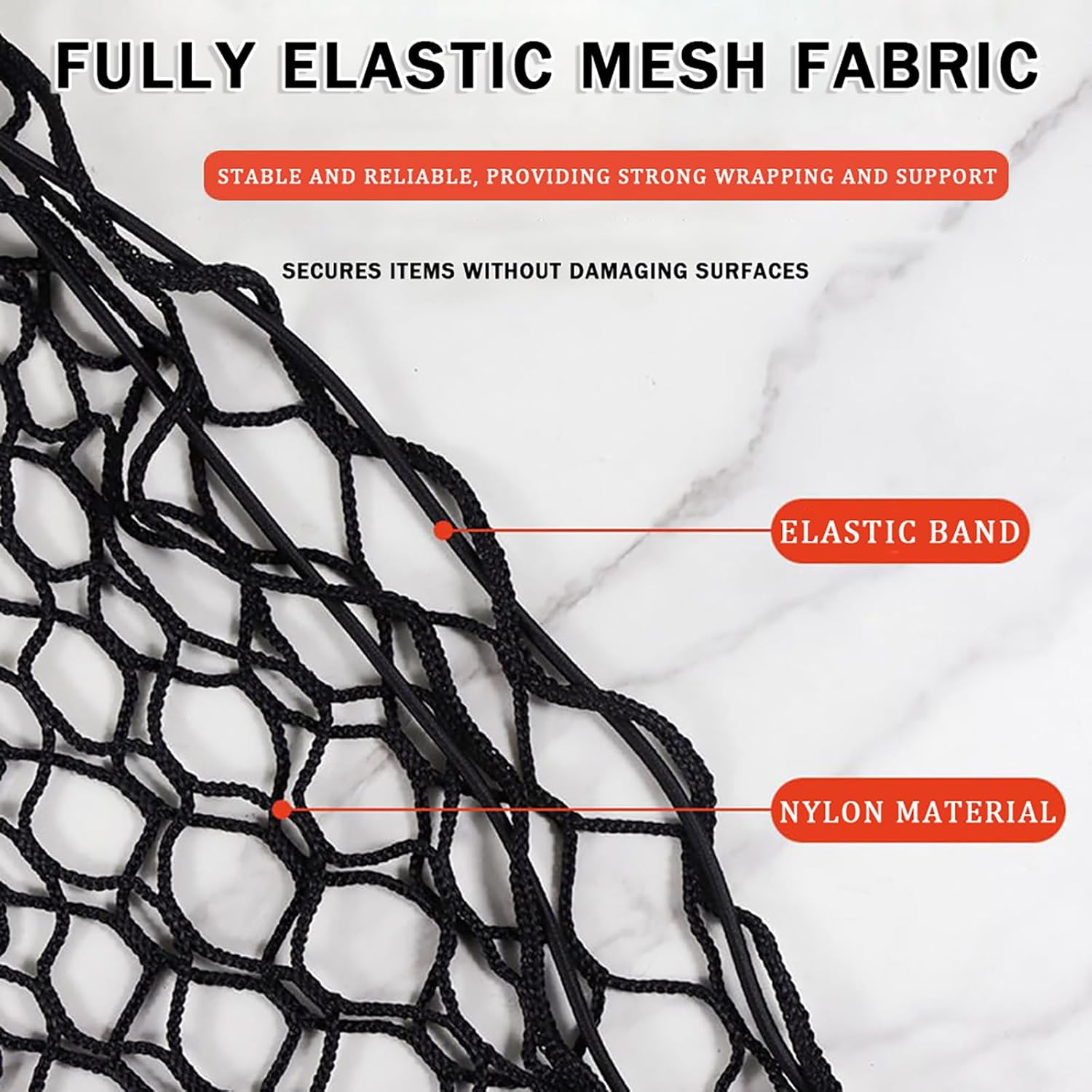 Dog Car Barrier for Mitsubishi i MiEV 2009–2017, Durable Car Dog Back Seat Barrier Net, Elastic Mesh Pet Divider Storage Net, Breathable & Secure Travel Guard