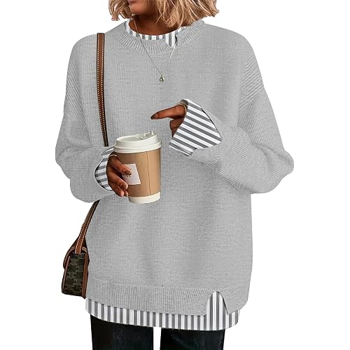 Disamer Womens Sweaters Fall Clothes Fashion 2026 Cowboy Chic Knit Cozy Sweater School Teacher Outfits Long Sleeve Pullover