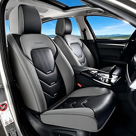Coverado Leather Front Seat Covers for Cars