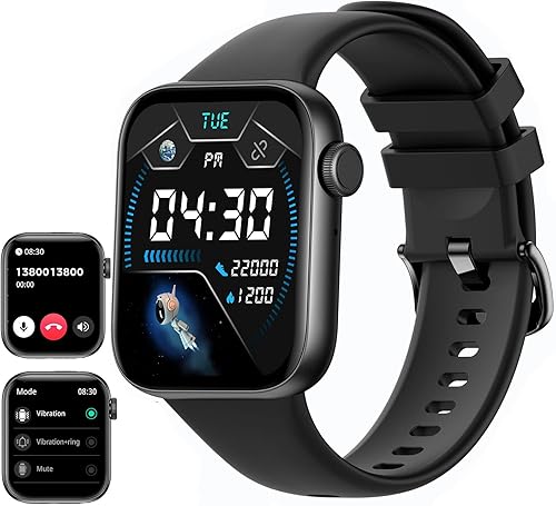 Reloj inteligente 2023 respuesta a hacer llamadascontrol de voz relojes de fitness de pantalla de 185 pulgadas con monitor de frecuencia cardíaca de