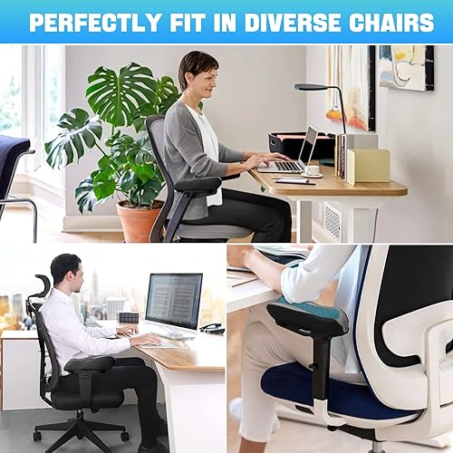 Miniatura 2 de Fundas ergonómicas para reposabrazos para silla de oficina, reposabrazos para escritorio y silla, fundas para reposabrazos de silla de oficina,