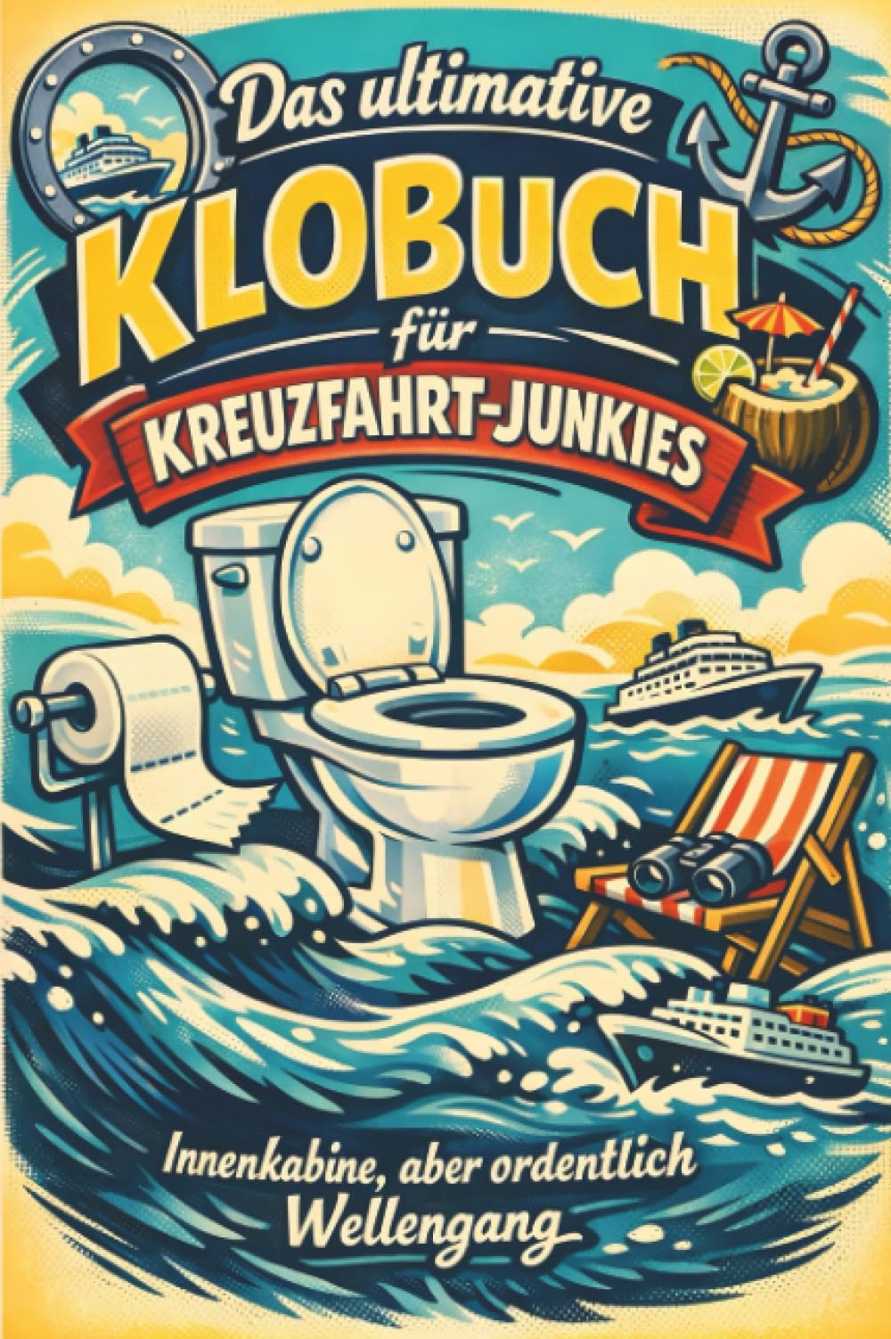 Das ultimative Klobuch für Kreuzfahrt-Junkies: Innenkabine, aber ordentlich Wellengang. Lustiges Geschenk mit Lifehacks, Fun Facts und Geschichten
