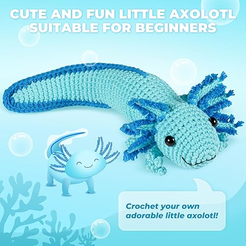 Vista 45 de MOREJMTT Kit de ganchillo para principiantes, kits de animales de ganchillo, kit de ganchillo para principiantes con tutoriales en video paso a