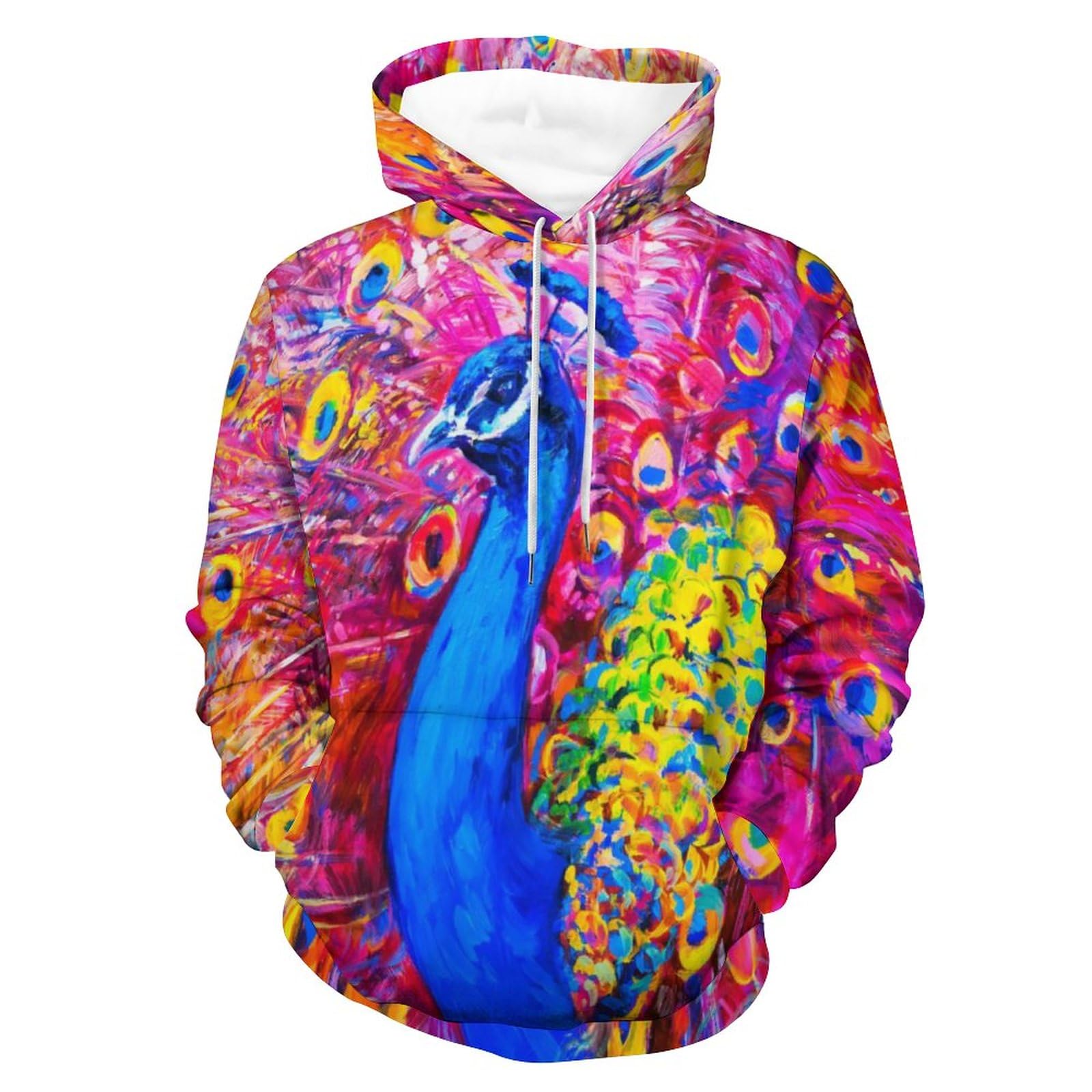 Sweat à capuche paon UMENG idéal pour vos sorties urbaines - 8