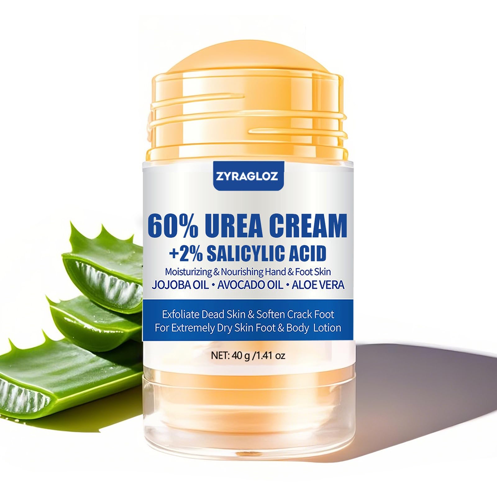 ZyraGloz Urea Cream Stick 60% plus Salicylic Acid 2% - foot and hand care | Mubboo