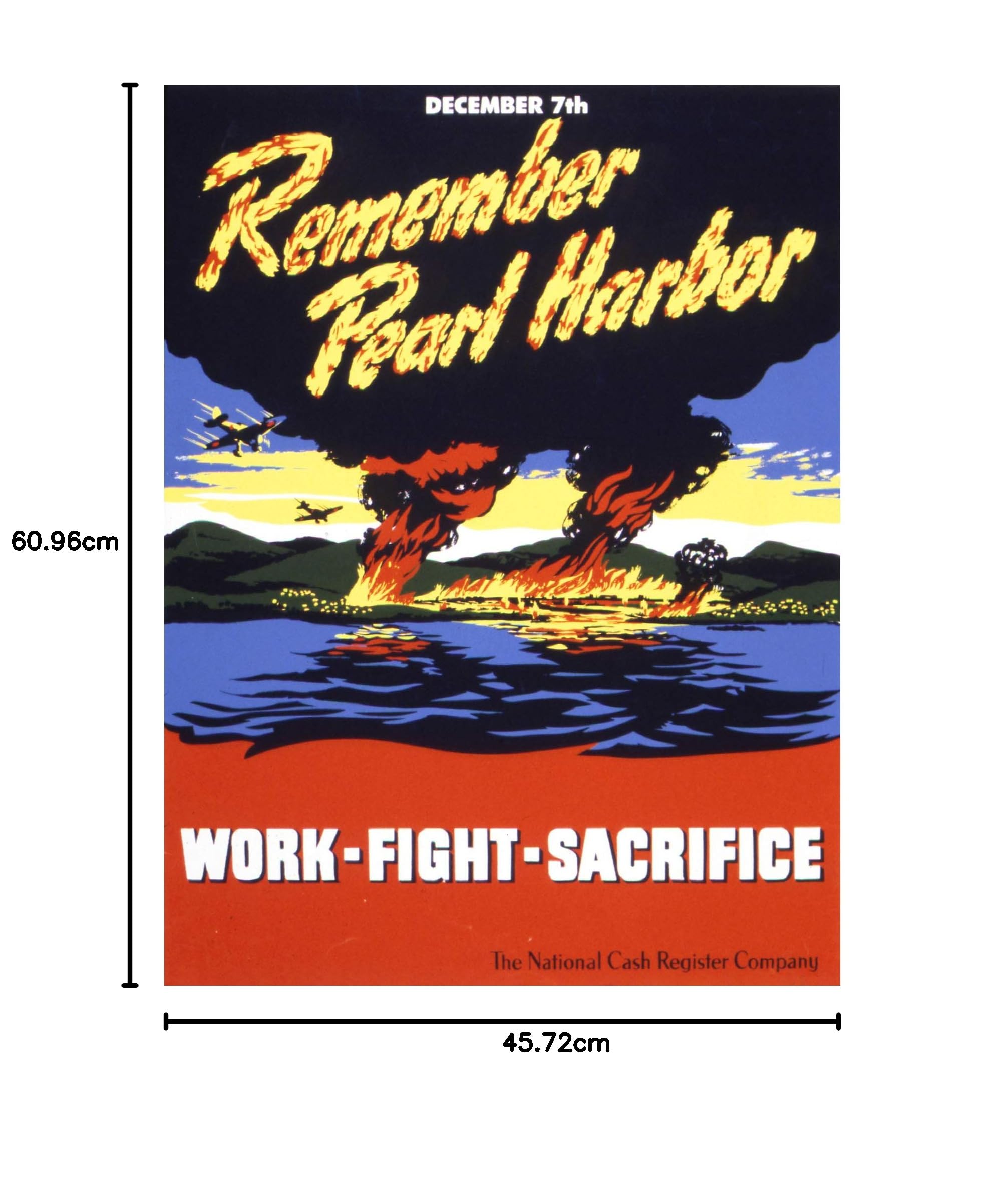 Amazon.co.jp: War WWII USA Remember Pearl Harbor Fight Work Advert