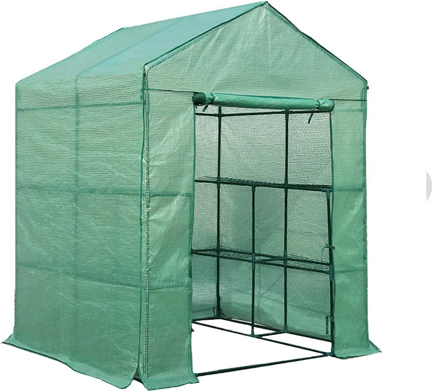 Greenfingers Greenhouse, 1.4 x 1.55 x 2m Garden Shed Plant Stand