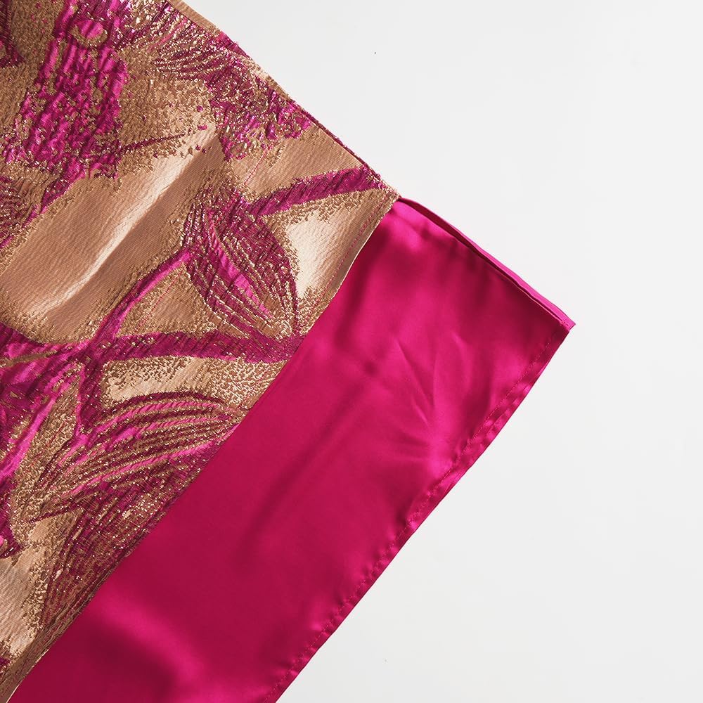 HD Fashion African Jacquard Kaftan Dress for Woman Fancy Party Gown with Headwrap - Image 2