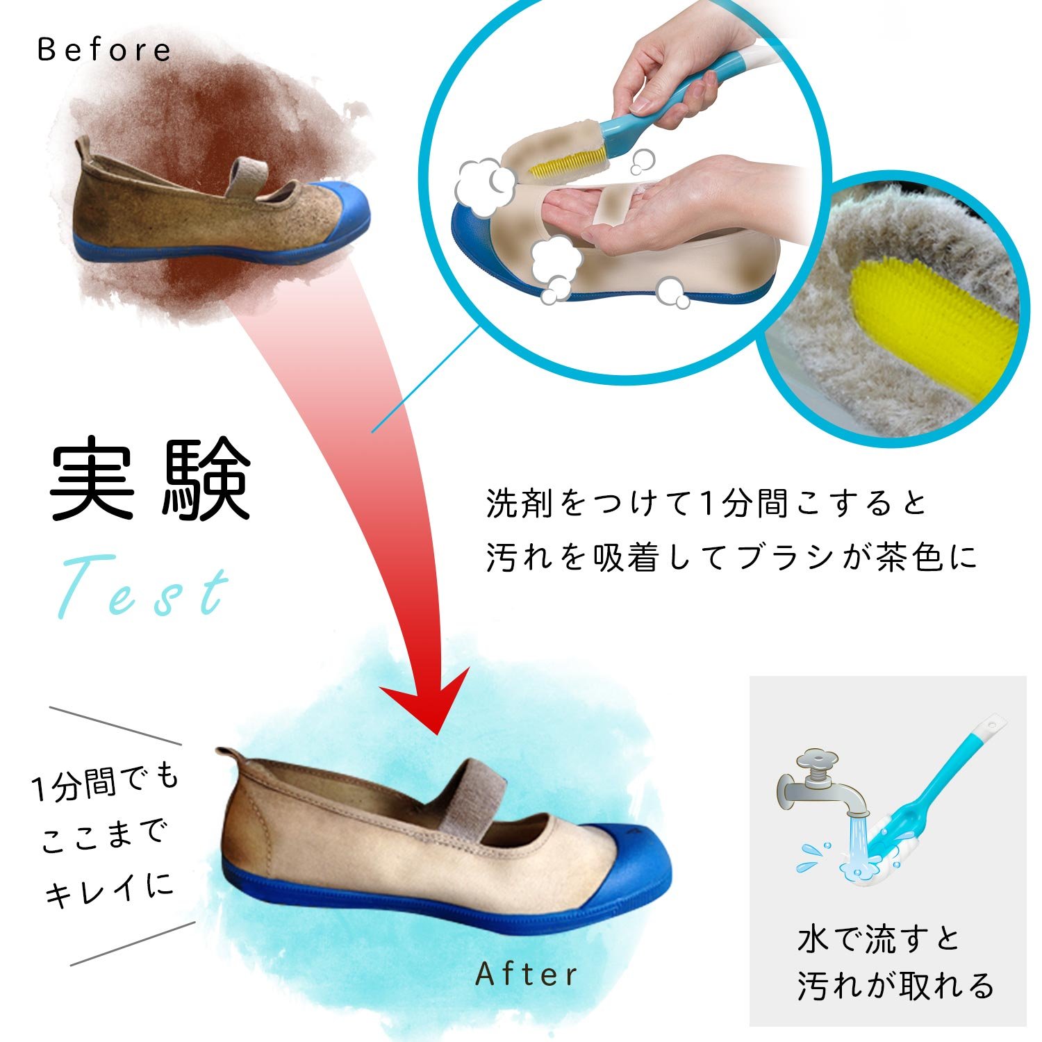レック 激落ちくん W素材の泡だちシューズブラシ W-476 Amazon.co.jp : レック 激落ちくん W素材の泡だちシューズブラシ