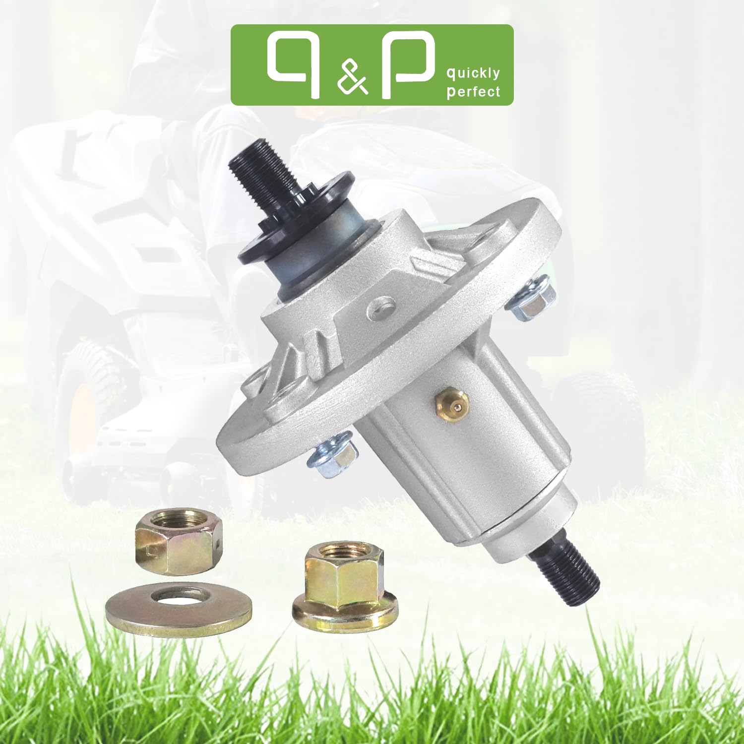 Juego De 3 Husillos Completos Para Cortacésped John Deere LA145, LA150, LA155, LA165 - Aluminio, Tamaño 48"