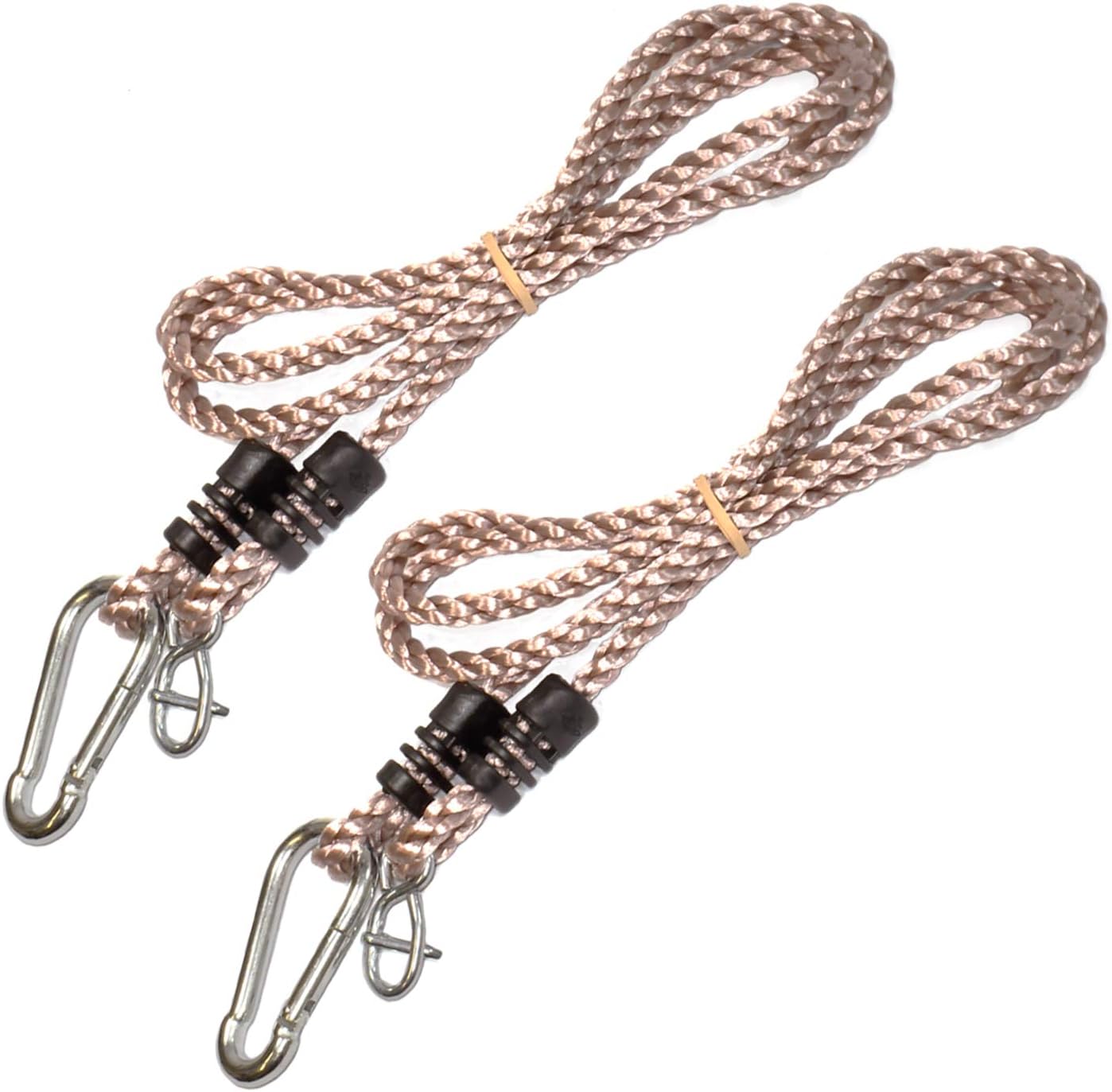 Tree Swing Conversion Ropes Complete Kit with Galvanised Steel Fixings Choice of 2 Lengths (2m Pair of Ropes)