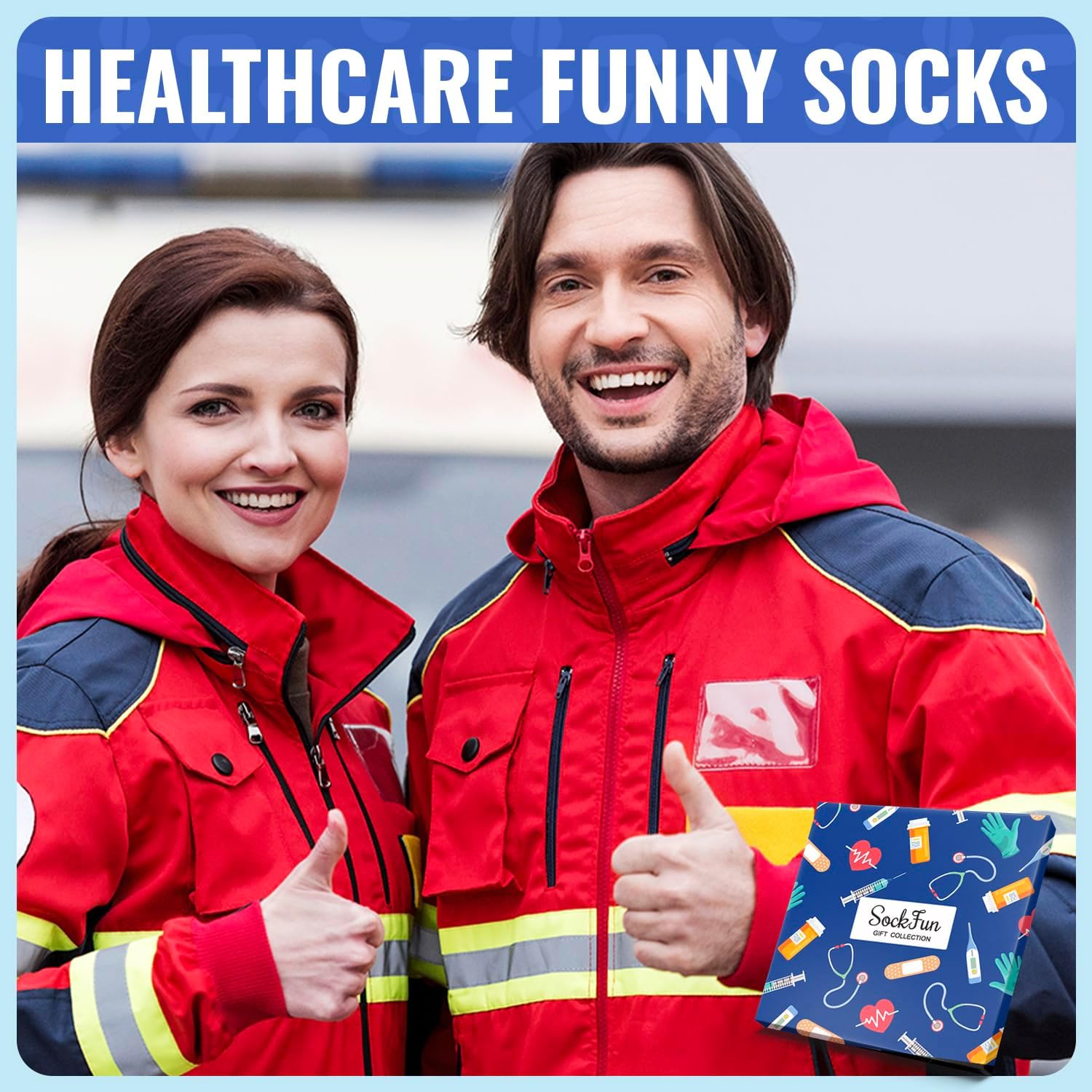 Gifts for Nurse Doctor EMT - Funny Nurse Doctor Paramedic Vet Tech Cancer Gift Socks - Image 7